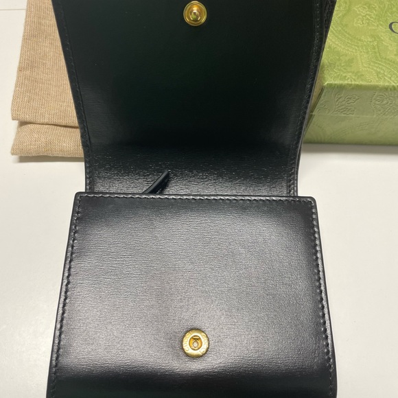 GUCCI HORSEBIT 1955 CARD CASE WALLET - Picture 3 of 8